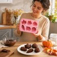 thumbnail image 7 of 6 Cavity Thanksgiving Pumpkin and Maple Leaf Silicone Mold, for Chocolate, Candy, Cookies, Cake and Fall Holiday Kitchen Crafts, 7 of 7