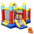 thumbnail image 1 of Patiojoy Inflatable Bounce House Jumping Castle Kids Slide Park Ball Pit with Basketball Rim for Outdoor&Indoor, 1 of 10