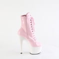 thumbnail image 5 of Pleaser ADORE-1020 7" Heel 2 3/4" Platform Two Tone Lace-Up Front Ankle Boots, 5 of 5