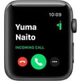 thumbnail image 4 of Restored Apple Watch Series 3 (GPS, 38MM) Space Gray Aluminum Case with Black Sport Band Bundle 5 Bonus Bands, Charging Stand, Screen Protector, & 2 amp charger (Refurbished), 4 of 12