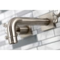 thumbnail image 4 of Kingston Brass KS6128BX Metropolitan Double-Handle Wall Mount Bathroom Faucet, Brushed Nickel, 4 of 8