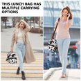 thumbnail image 2 of Lunch Box for Women Men, Insulated Lunch Bag with Removable Shoulder Strap, Reusable Leakproof Cooler Lunch Box Tote Double Deck/ Cow Pattern, 2 of 8