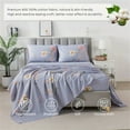 thumbnail image 3 of Lanpei Floral Bed Sheets Set 4Pcs Cal King, 100% Cotton Aesthetic Garden Style Deep Pocket Fitted Sheet Set, Shabby Flowers Farmhouse House Bedding Set (1 Flat Sheet, 1 Fitted Sheet, 2 Pillowcases), 3 of 8