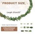 thumbnail image 2 of Uxcell 32 pulgadas 5-8 mm hebra de chips de piedra preciosa natural, cuentas de piedra irregular taladradas para manualidades de joyería (Verde), 2 of 7