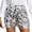 Silver, variant on Hienoo Women's Sparkly Sequins Shorts High Rise Pull On Glitter Shorts, Sizes S-XL