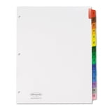 Wilson Jones Multi-Dex Index Assorted Color 15-Tab, Labeled 1-15 ...