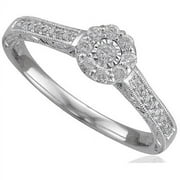 Tara Rose 1/4 Carat T.W. Diamond 10kt White Gold Promise Ring