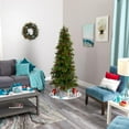 thumbnail image 3 of Nearly Natural 6ft. Victoria Fir Artificial Christmas Tree with 250 Multi-Color (Multifunction) LED Lights, Berries and 415 Bendable Branches, 3 of 8