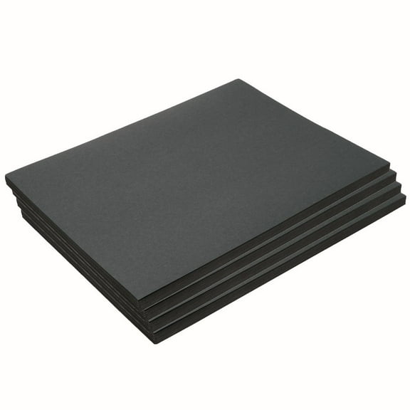 Colorations Heavyweight Construction Paper, 9" x 12", 50 lb Black 200 Sheets