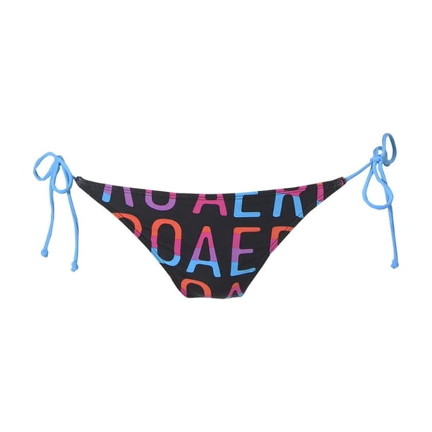 Aeropostale Mujeres Tops & Bottoms Mix N Match Bikini, Negro, X-Small