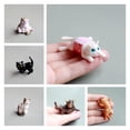 thumbnail image 2 of 10Pcs Cat Figurine Personalized No Odor Plastic Car Center Console Cat Statue for Desktop, 2 of 10