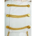 thumbnail image 7 of Yruioon Kids Boys Prince Outfits Long Sleeve Gold Fringe Velvet Tailcoat Medieval Royal Court Coat White 6, 7 of 7