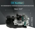 thumbnail image 4 of Motor de actuador de cerradura de puerta eléctrica del lado derecho delantero para Jeep Grand Cherokee 99-04 No.55135606AB Negro, 4 of 7