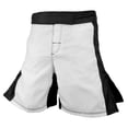 thumbnail image 2 of MMA Grappling Fight Shorts Kick Boxing UFC Muay Thai BJJ (White, 22), 2 of 3