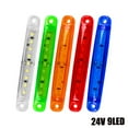 thumbnail image 6 of DAMIFU 1Pc 24V 5W 9-Led Car Side Marker Indicator Light Red/Yellow/Blue/White/Green Signal Lamp For Most Vehicles/ Trucks /Lorries/Boat, 6 of 9