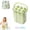 Green, variant on Silicone Ice Stick Tray with Storage Caddy, Twist Release Ice Stick Mold with Lid, Reusable Long Ice Cube Tray for Water Bottles, Tumblers, Sports Bottles, Freezer Storage Container