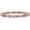 Pink Tourmaline, variant on Natural American Pink Queen Conch Shell 6mm Round Beads Stretch Bracelet 6.5" Unisex