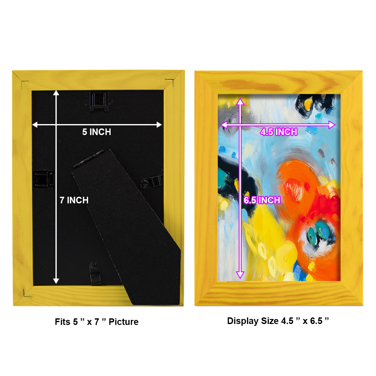 In the Loop II -Framed Print w/glass-Sunflower Yellow