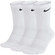 Nike unisex-adult Unisex Nike Everyday Cushion Crew 3 Pair 4-6 White/Black