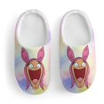 thumbnail image 3 of Bob's Burgers Louise Belcher Cotton Slippers For Kids Winter Warm Soft Plush Slippers with Rubber Sole Non-Slip Indoor Outdoor Slip on Shoes For Teen Boys Girls Children, 3 of 8
