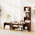 thumbnail image 2 of Costway Meuble TV Cube pour Téléviseurs jusqu'à 50 Pouces Console Multimédia avec Étagères de Rangement en Forme de L, 2 of 10