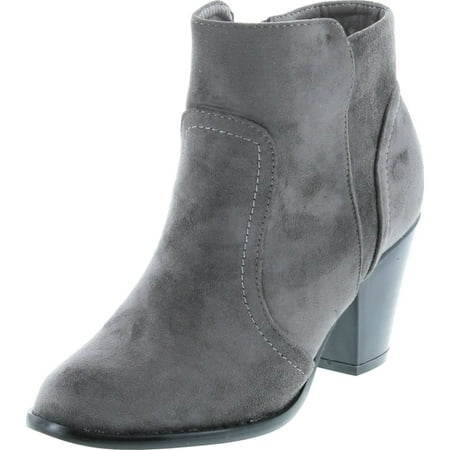 

Breckelles Heather-34W Bootie Boots Grey Suede* 5.5