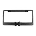 thumbnail image 1 of Bling License Plate Frame Glitter Crystal Rhinestone Pink Knot, 1 of 1