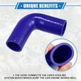 thumbnail image 3 of Unique Bargains 38mm 1.5" ID 90 Degree Elbow Coupler Silicone Hose Intercooler Tube Universal for Car Engine Blue, 3 of 6