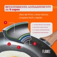 thumbnail image 4 of Lava Juego de Sartenes Antiadherentes Tipo Granito Gris - Aluminio Reforzado con Fondo Térmico, Superficie Texturizada y Mangos con Acabado en Madera - 1 Pieza (24 cm), 4 of 9