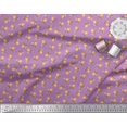thumbnail image 3 of Soimoi Purple Cotton Duck Fabric Stripe & Orange Fruits Fabric Prints By Yard 42 Inch Wide, 3 of 3