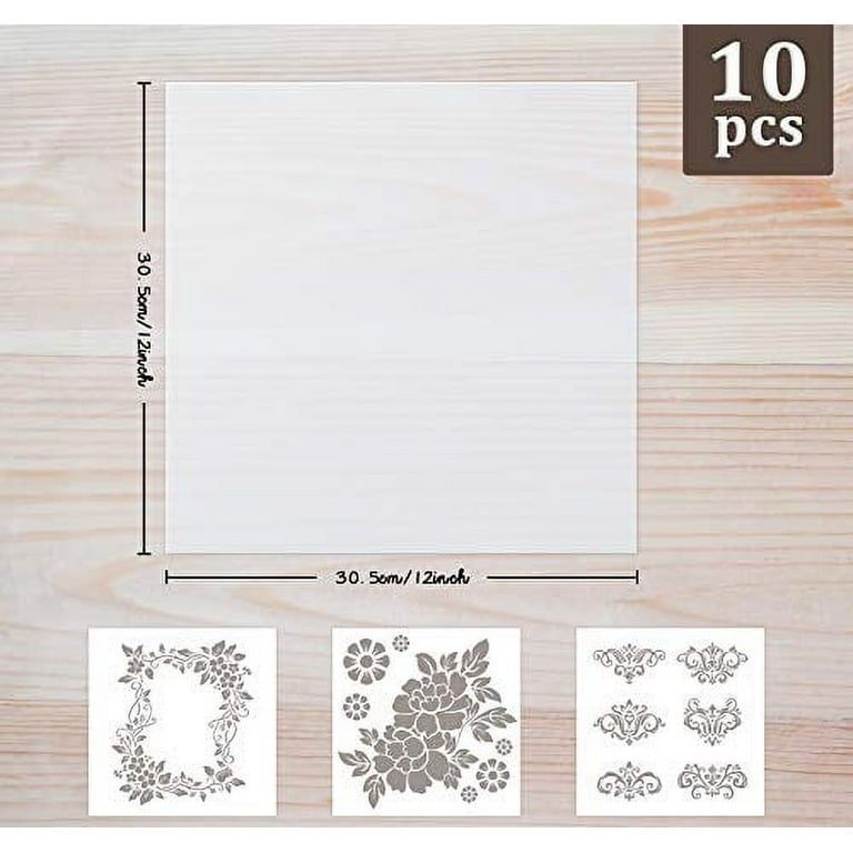 10 x A4 Mylar 125 micron Sheets Ideal for Reusable Stencils Art Craft