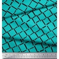 thumbnail image 3 of Soimoi Green Poly Georgette Fabric Brush Stroke Abstract Decor Fabric Printed Yard 42 Inch Wide, 3 of 3
