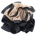 thumbnail image 7 of BEGOOD 4Pcs Hair Scrunchies PU Satin Hair Ties Soft Hair Bobbles Black Scrunchy Hair Bands Beige Ponytail Holder, 7 of 7