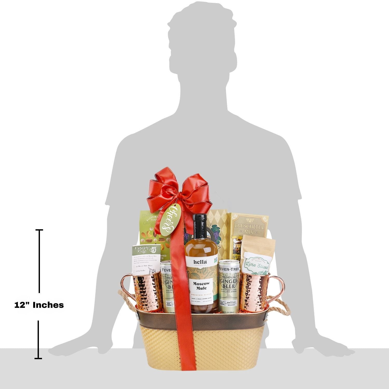 Alder Creek Gift Baskets Moscow Mule Gift Basket (9 Items Per Gift)