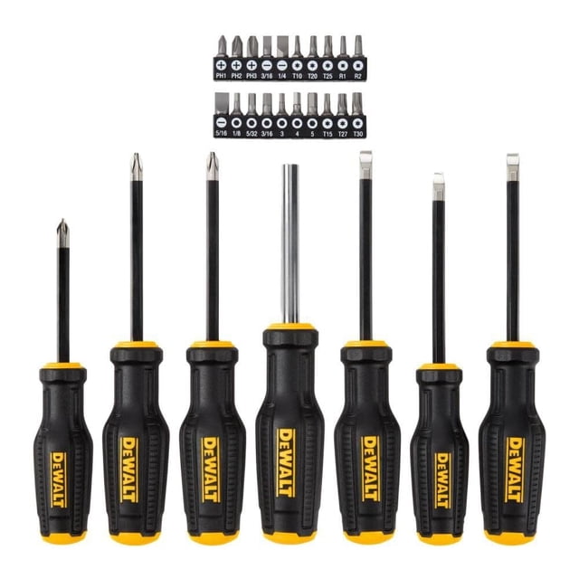 Destornillador DEWALT TOUGHSERIES negro cromado