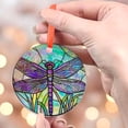 thumbnail image 4 of Purple Dragonfly Ornament Suncatcher  Nature Insect Window Decor, Garden Gift for Mom, Boho Cottagecore Handmade Glass Art, 2025, Holiday Decoration, 2025, Seasonal Holiday, 4 of 5