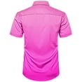 thumbnail image 5 of FNFYFH Mens Big and Tall Satin Dress Shirt Short Sleeve Button Down Shirts Wedding Party Prom Shirt, 5 of 8