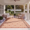 thumbnail image 3 of Safavieh Courtyard Brody Geometric Indoor/Outdoor Area Rug, Beige/Terracotta, 5'3" x 7'7", 3 of 11