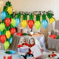 thumbnail image 3 of 60 Pcs Christmas Balloons - Xmas Light Bulb Foil Balloons in Red, Blue, Gold, Green for Christmas Party Decorations, 3 of 6