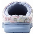 thumbnail image 6 of Dearfoams Women's Size Large (9/10) Indoor/Outdoor Slippers, Blue Floral, 6 of 7