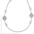 thumbnail image 4 of Sterling Silver Rhodium-plated Filigree Necklace - 32"- Made In Italy Chain, 4 of 7