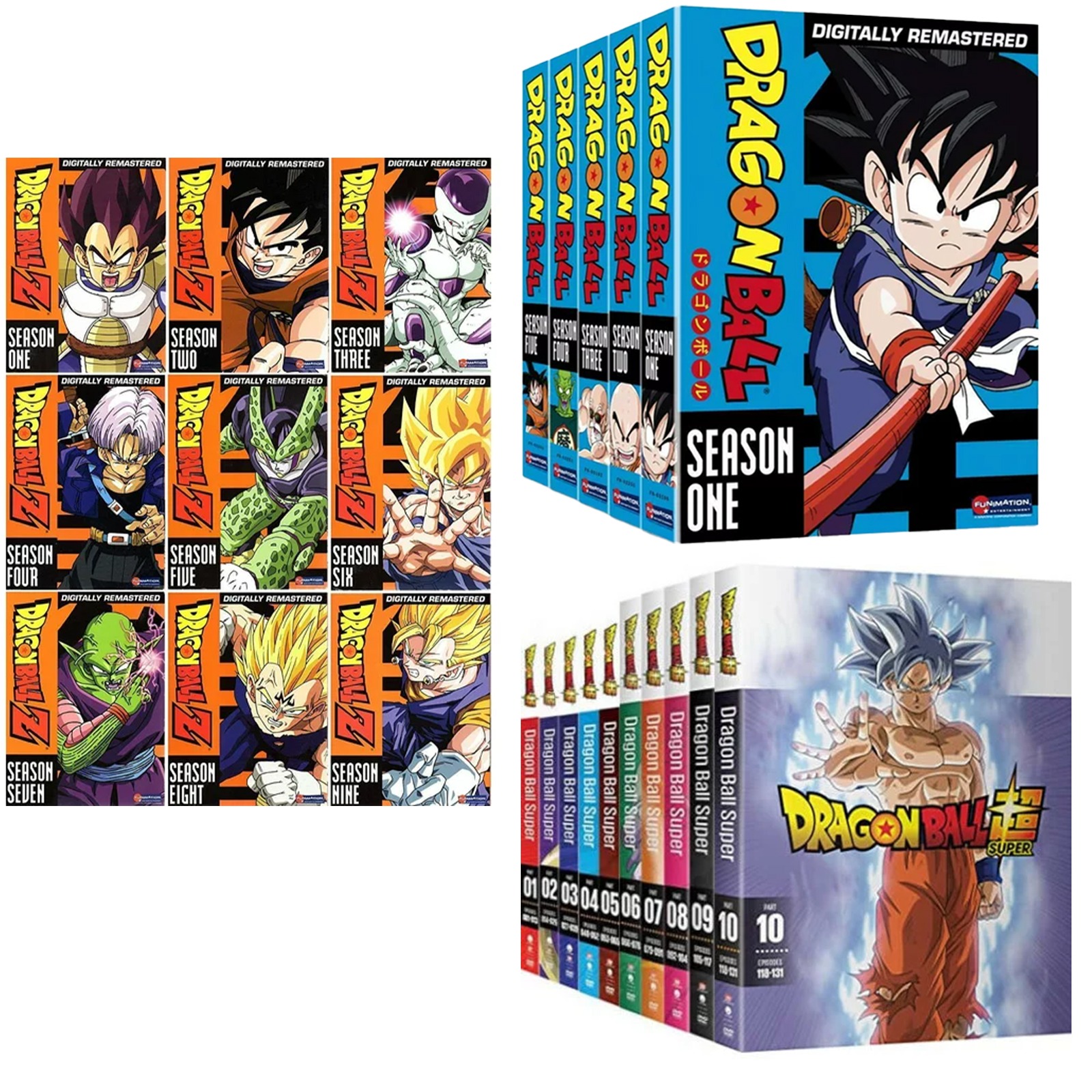 J&G Dragon Ball Z Season 1-9 (DVD) + Dragon Ball 1-5 + Dragon Ball Super 1-10, Animated, Bird Studio - image 1 of 4