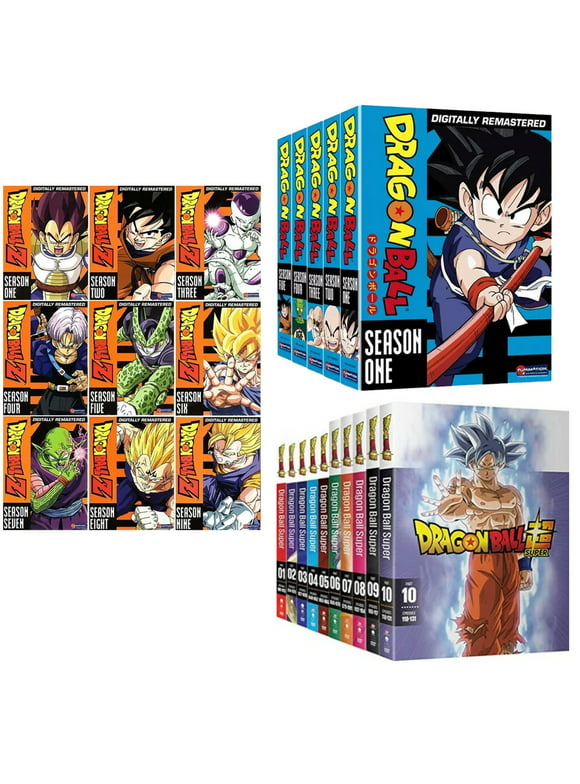 J&G Dragon Ball Z Season 1-9 (DVD) + Dragon Ball 1-5 + Dragon Ball Super 1-10, Animated, Bird Studio