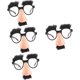 thumbnail image 1 of 4 Pcs Halloween Fake Nose Funny Glasses With Nose Mustache Party Prop Prom Balloons Hawaiian Dresses For Kids Sunglasses Bulk Adult Glasses Set Gift B, 1 of 5
