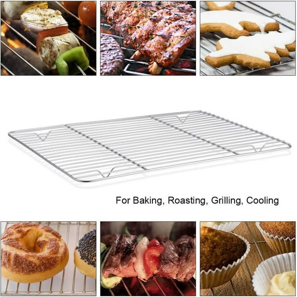 Trianu Metal Grate Cooling Rack, Stainless Steel Baking Cooling