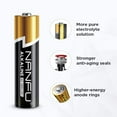 thumbnail image 3 of Nanfu Alkaline 1.5V AA Batteries , 4 Pack Long Life Expire Date: 05/2032 *Purchase Three Will Get One free*, 3 of 8
