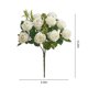 thumbnail image 3 of Rosas artificiales de seda | 10 rosas artificiales realistas para bodas y decoración del hogar | Ramo de tela para jarrones, fiestas y San Valentín, 3 of 6