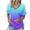 Blue, variant on Summer Tops for Woman Womens V Neck Tops Womens Short Sleeve Button Down Shirts Women's Tops 3/4 Sleeve Sales Women Plus Size Summer Tops