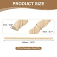 thumbnail image 2 of 10 Pack 15.75" Decorative Wood Trim, Unfinished 3D Wooden Furniture Molding Trim for DIY Craft, Home Wall Cabinet Shelf Window Door (Twisted-Shaped, 18mm), 2 of 6
