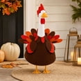 thumbnail image 4 of AZXY Thanksgiving Turkey‑Themed Porch Goose Outfit, 23" Goose Clothes Dress Set, Goose Clothing & Goose Cloth for Cement Plastic Porch Goose Statue, Fall Harvest Outdoor Decor for Yard Lawn Garden, 4 of 6
